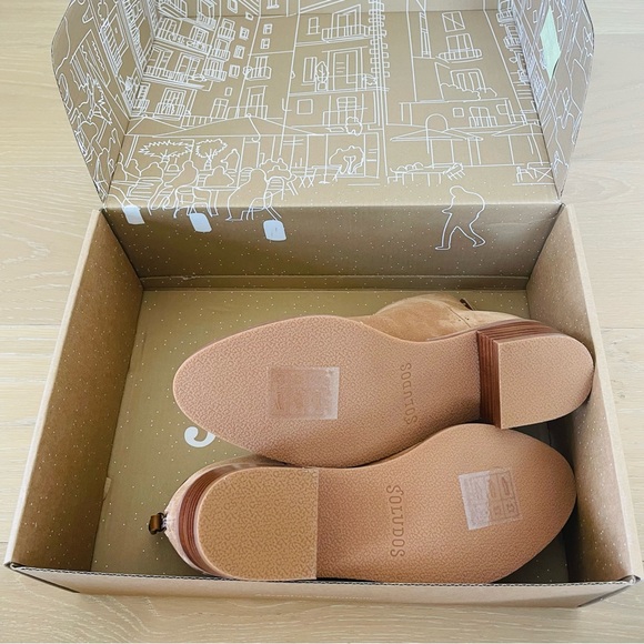 NIB Soludos Venetian Bootie Tan Suede size 6 - Picture 6 of 7